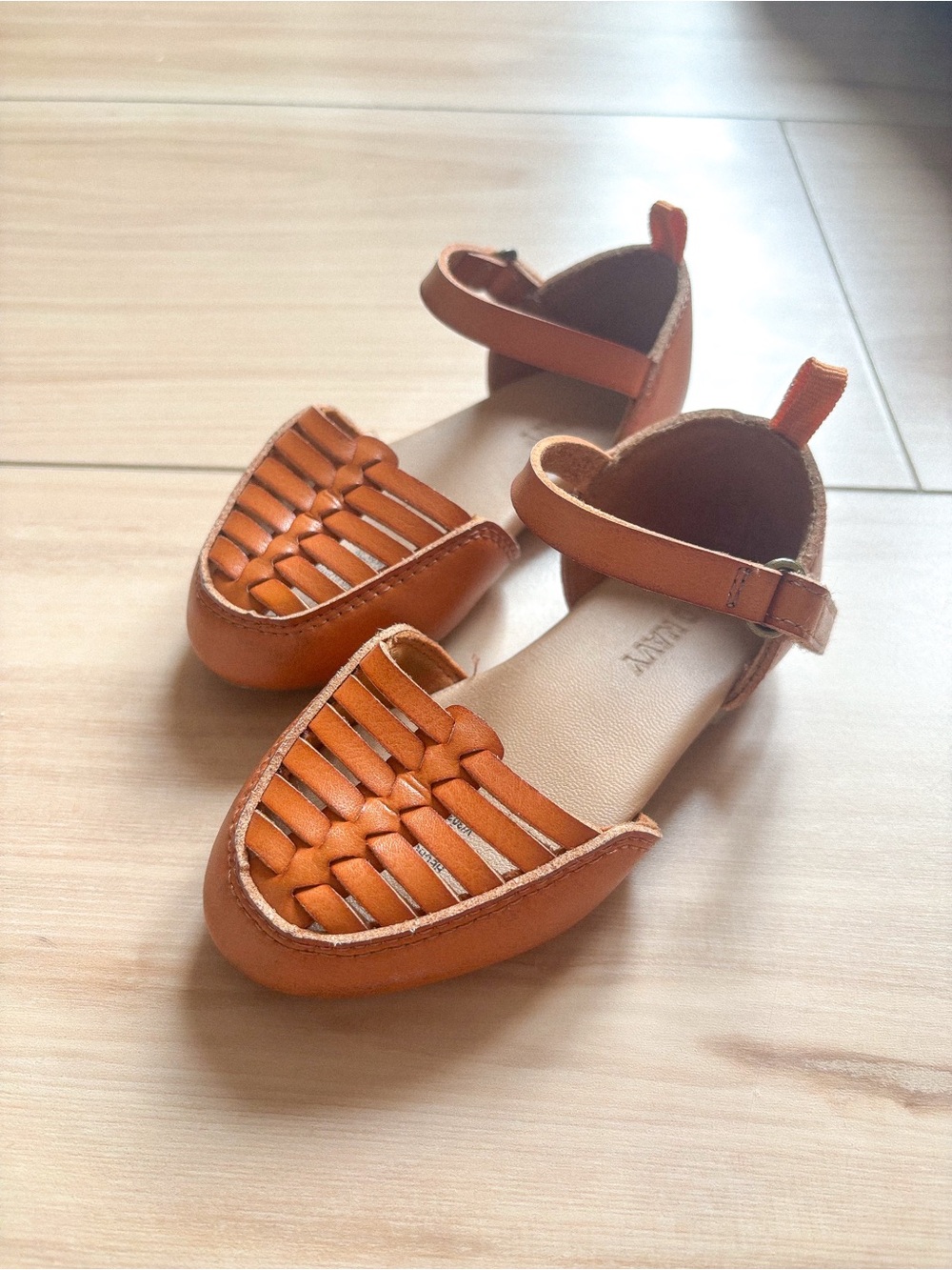 Old Navy Girls' Woven Strap Sandals in Tan